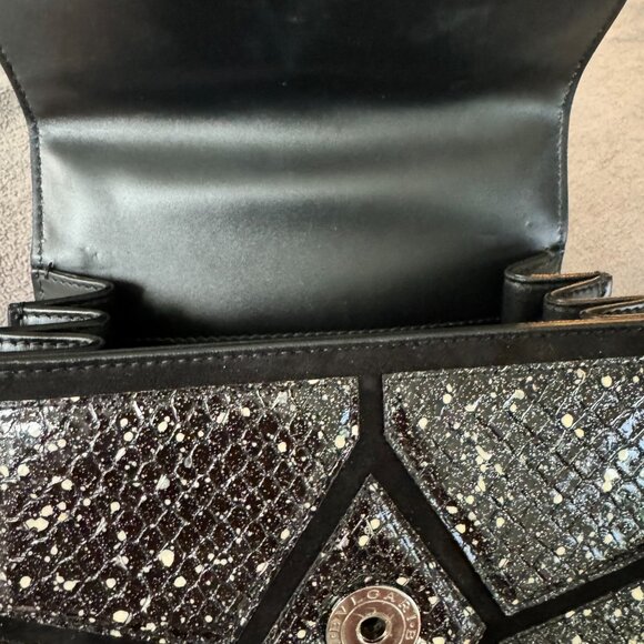 BVLGARI Serpenti Top-handle Bag - Black & White Snake - VERY RARE! - Picture 2 of 10